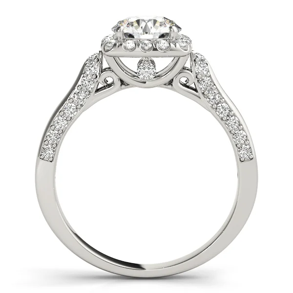 Solitaire Halo Engagement Rings - Image 2
