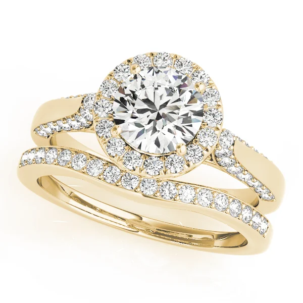 Solitaire Halo Engagement Ring - Image 6