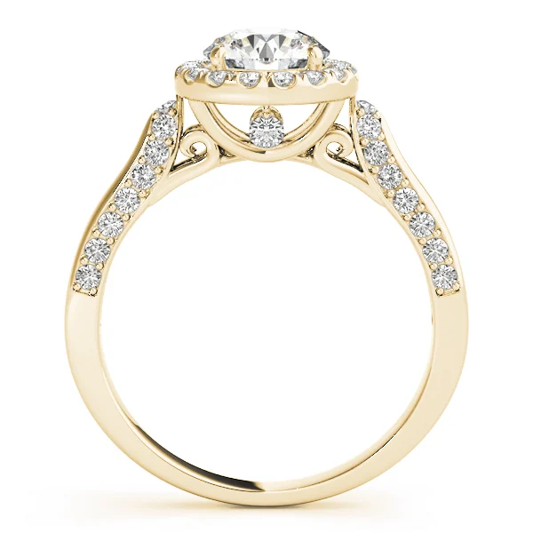 Solitaire Halo Engagement Ring - Image 5
