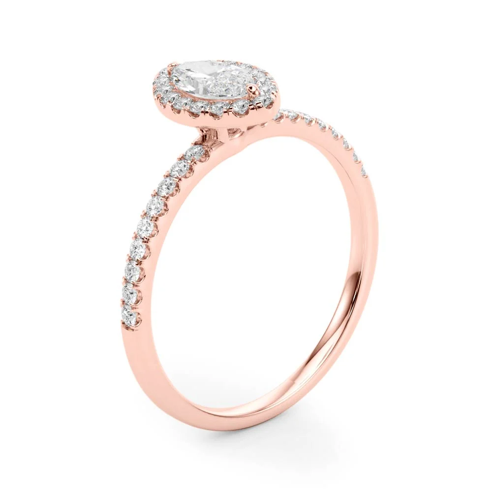 Marquise Halo Engagement Ring - Image 14