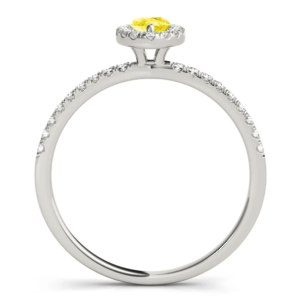 Marquise Halo Engagement Ring - Image 17