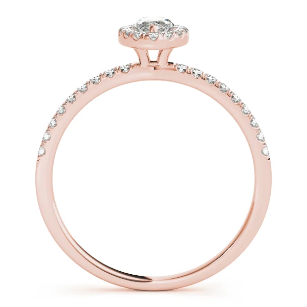 Marquise Halo Engagement Ring - Image 12