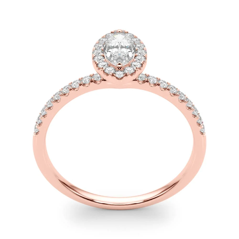 Marquise Halo Engagement Ring - Image 15