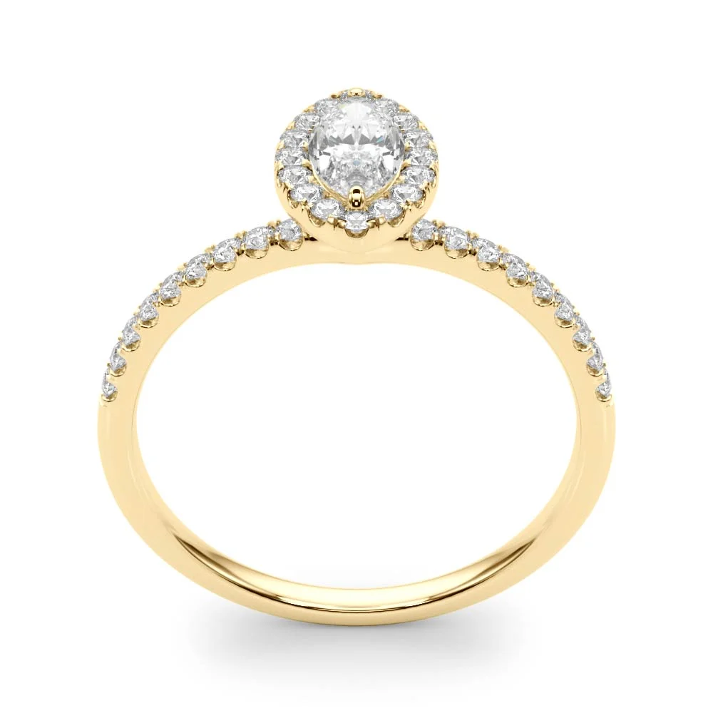 Marquise Halo Engagement Ring - Image 10