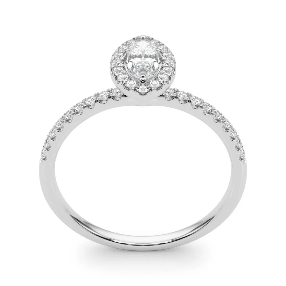 Marquise Halo Engagement Ring - Image 5