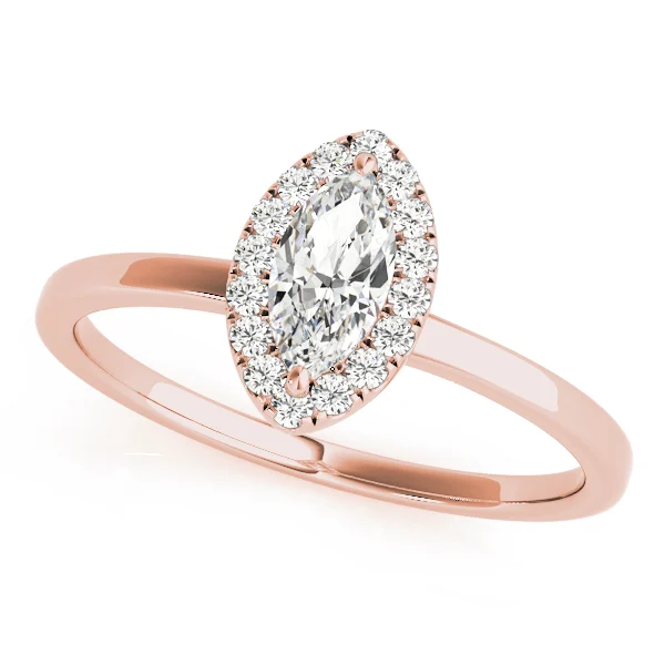 Marquise Halo Engagement Ring - Image 11