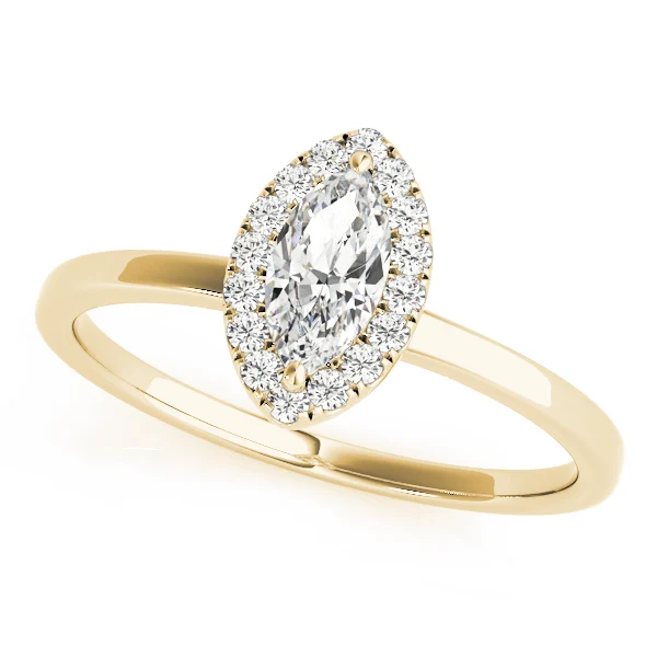 Marquise Halo Engagement Ring - Image 6