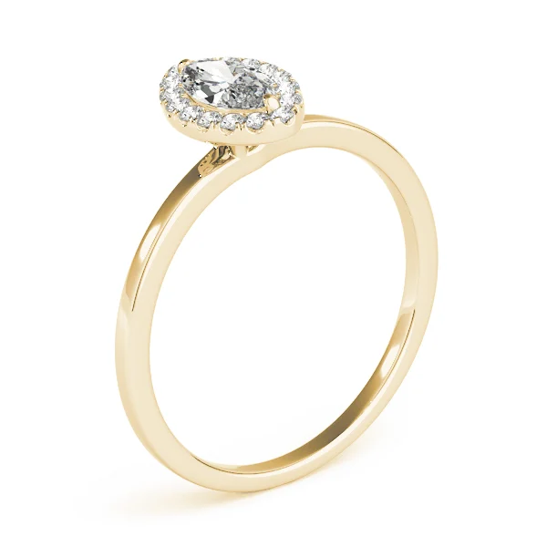 Marquise Halo Engagement Ring - Image 9