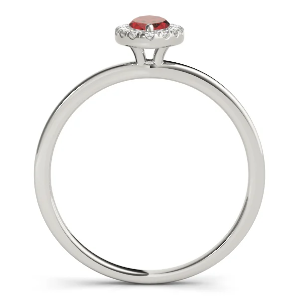 Marquise Halo Engagement Ring - Image 17