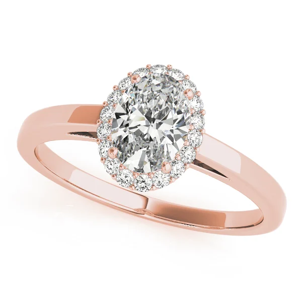 Oval Halo Engagement Ring - Image 11
