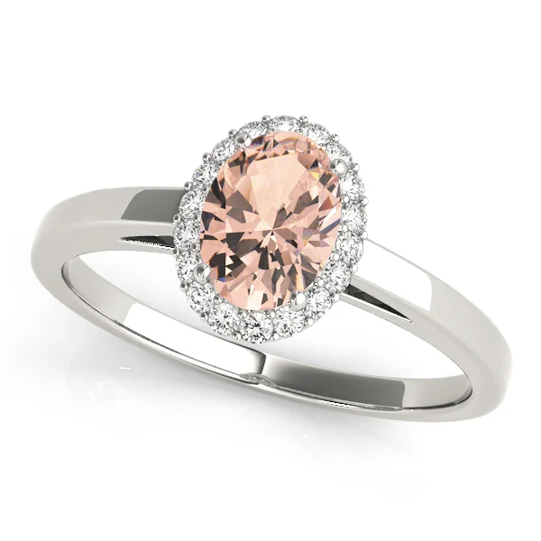 Oval Halo Engagement Ring - Image 16