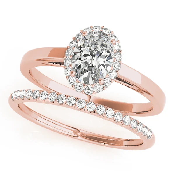 Oval Halo Engagement Ring - Image 13