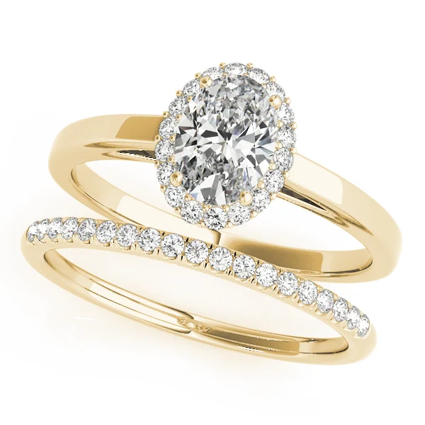Oval Halo Engagement Ring - Image 8