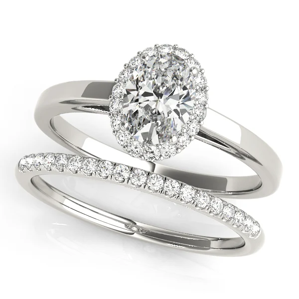 Oval Halo Engagement Ring - Image 3