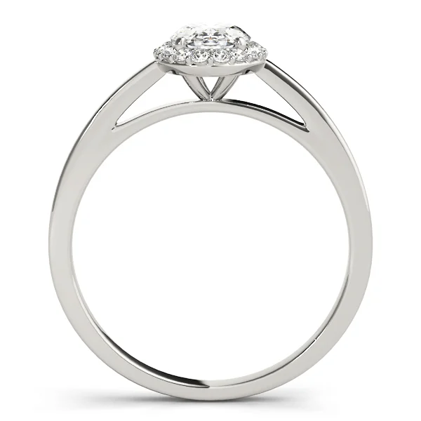 Oval Halo Engagement Ring - Image 2