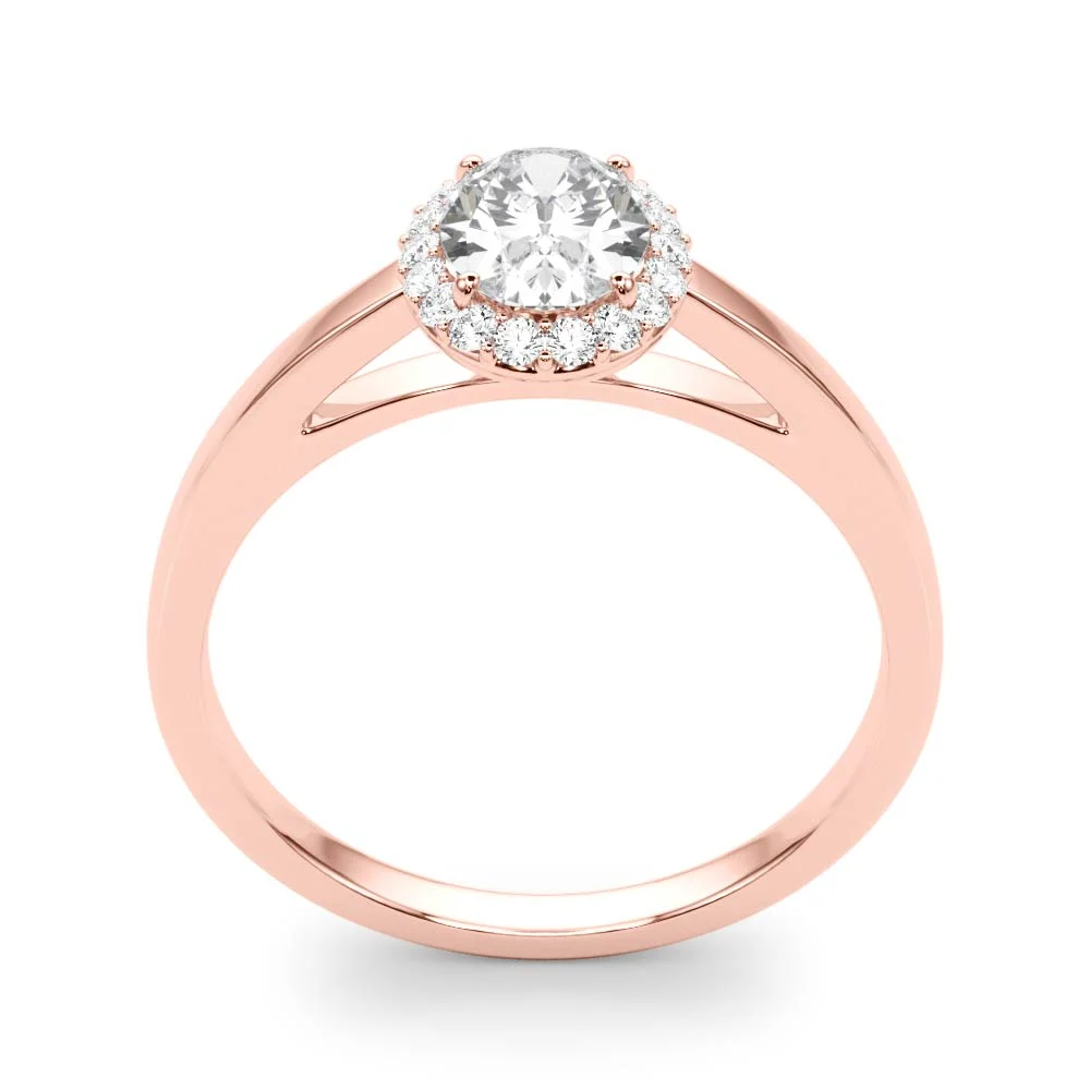 Oval Halo Engagement Ring - Image 15