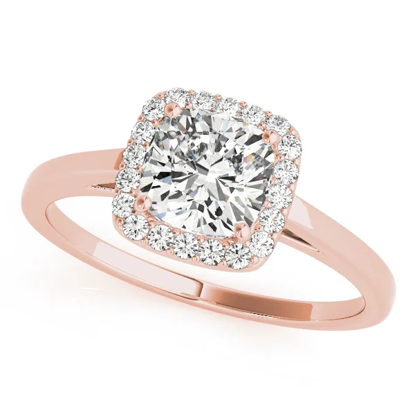 Cushion Shape Cathedral Halo Engagement Ring - Image 10