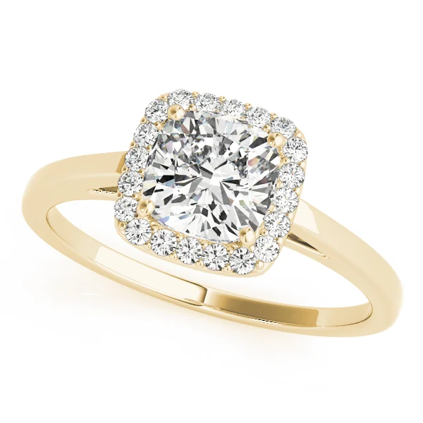 Cushion Shape Cathedral Halo Engagement Ring - Image 6