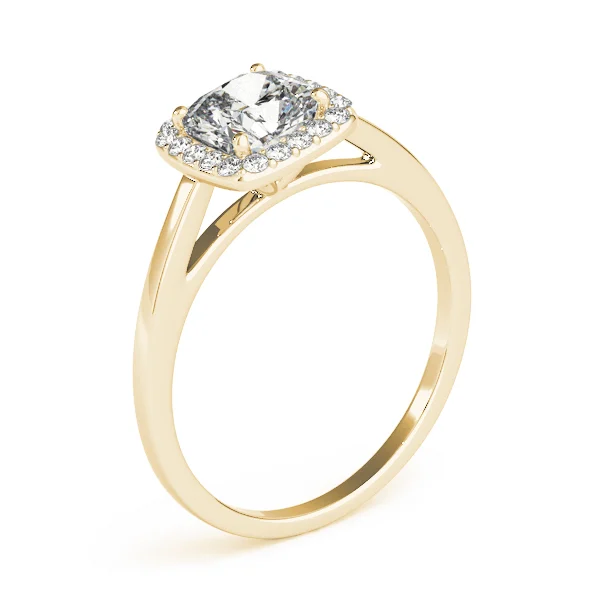 Cushion Shape Cathedral Halo Engagement Ring - Image 8