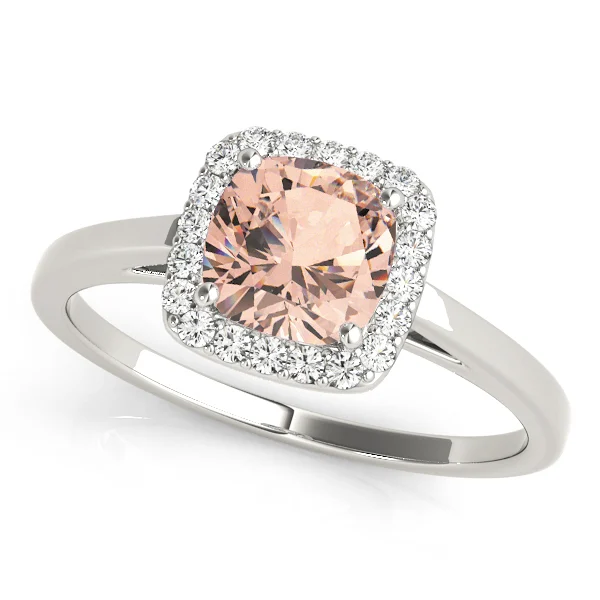Cushion Shape Cathedral Halo Engagement Ring - Image 14