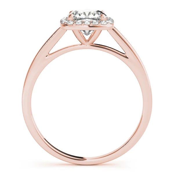 Cushion Shape Cathedral Halo Engagement Ring - Image 11