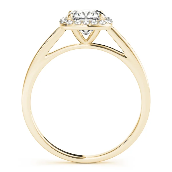 Cushion Shape Cathedral Halo Engagement Ring - Image 7