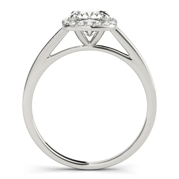 Cushion Shape Cathedral Halo Engagement Ring - Image 2