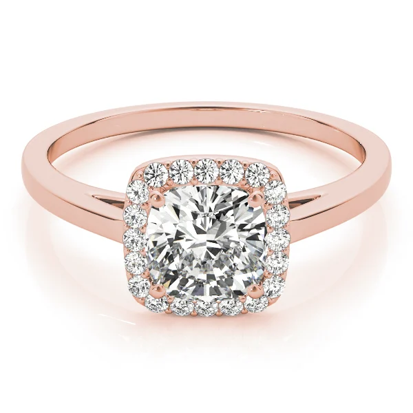Cushion Shape Cathedral Halo Engagement Ring - Image 13