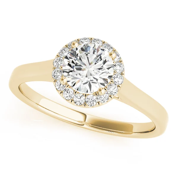 Round Halo Engagement Ring - Image 6