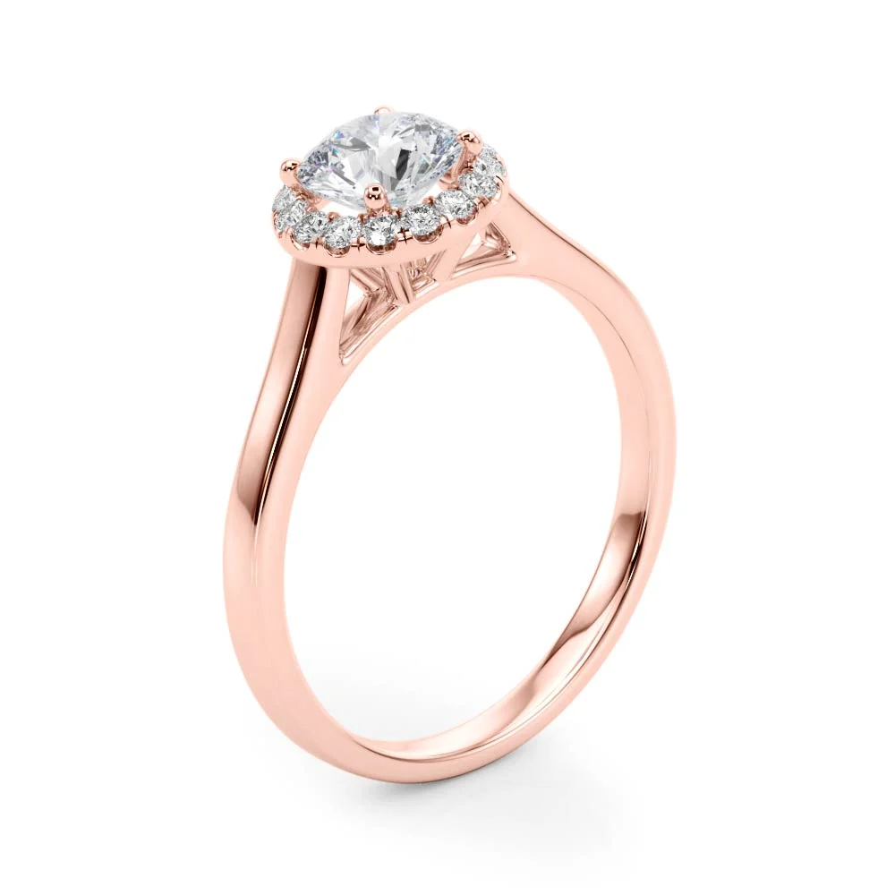 Round Halo Engagement Ring - Image 15