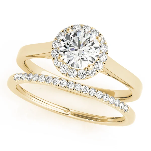 Round Halo Engagement Ring - Image 8