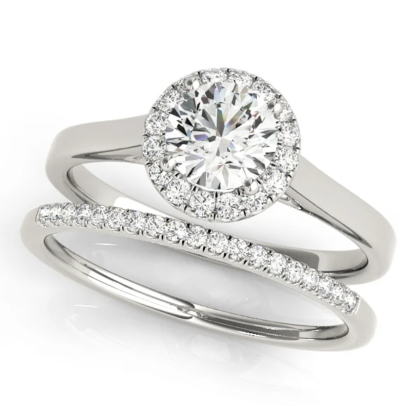 Round Halo Engagement Ring - Image 3