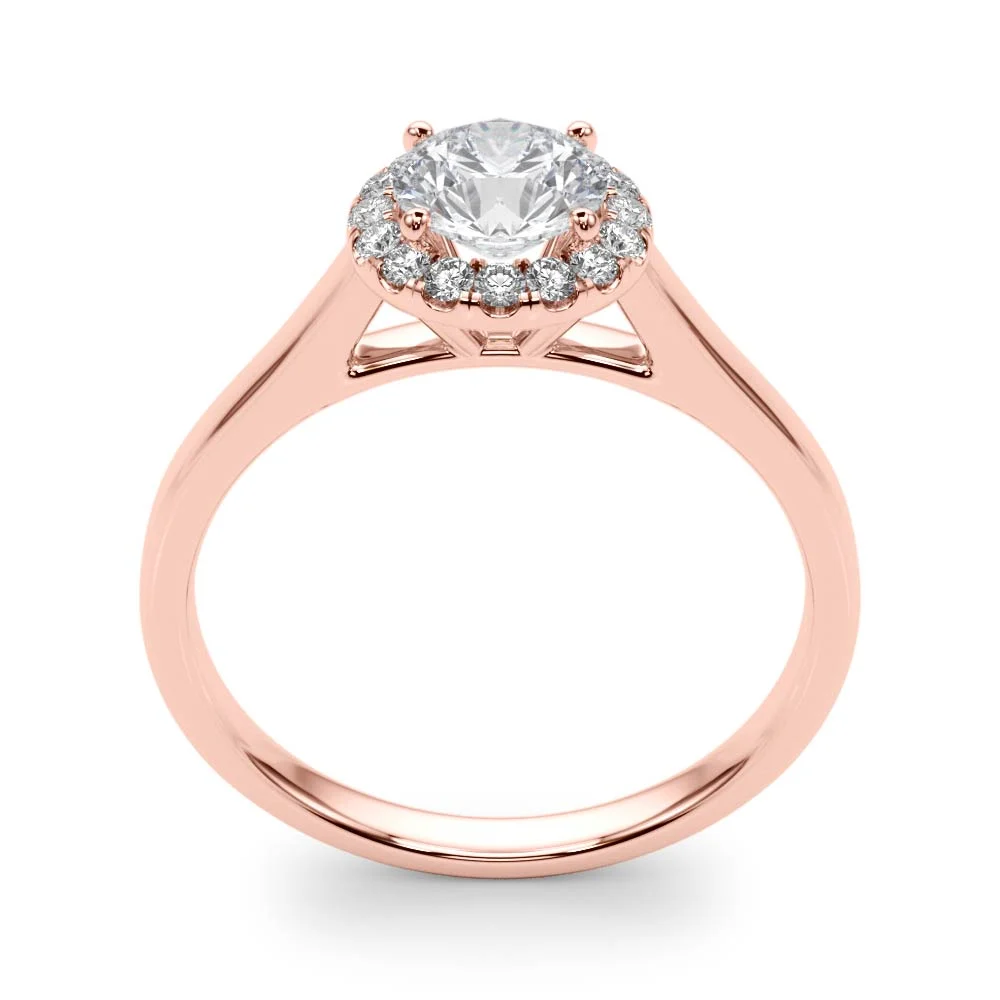 Round Halo Engagement Ring - Image 14
