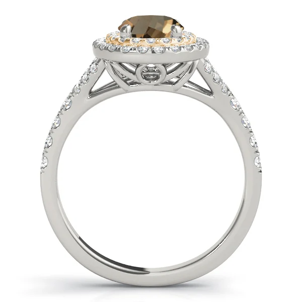 Oval Double Halo Split Shank Engagement Ring - Image 11
