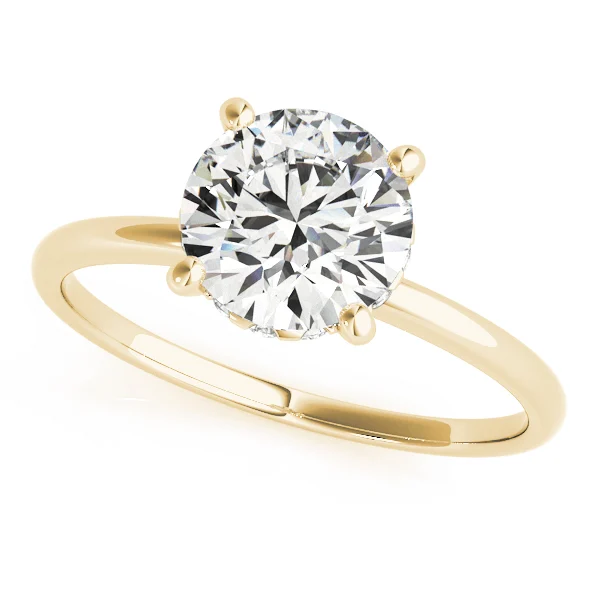 Round Solitaire Engagement Ring - Image 6
