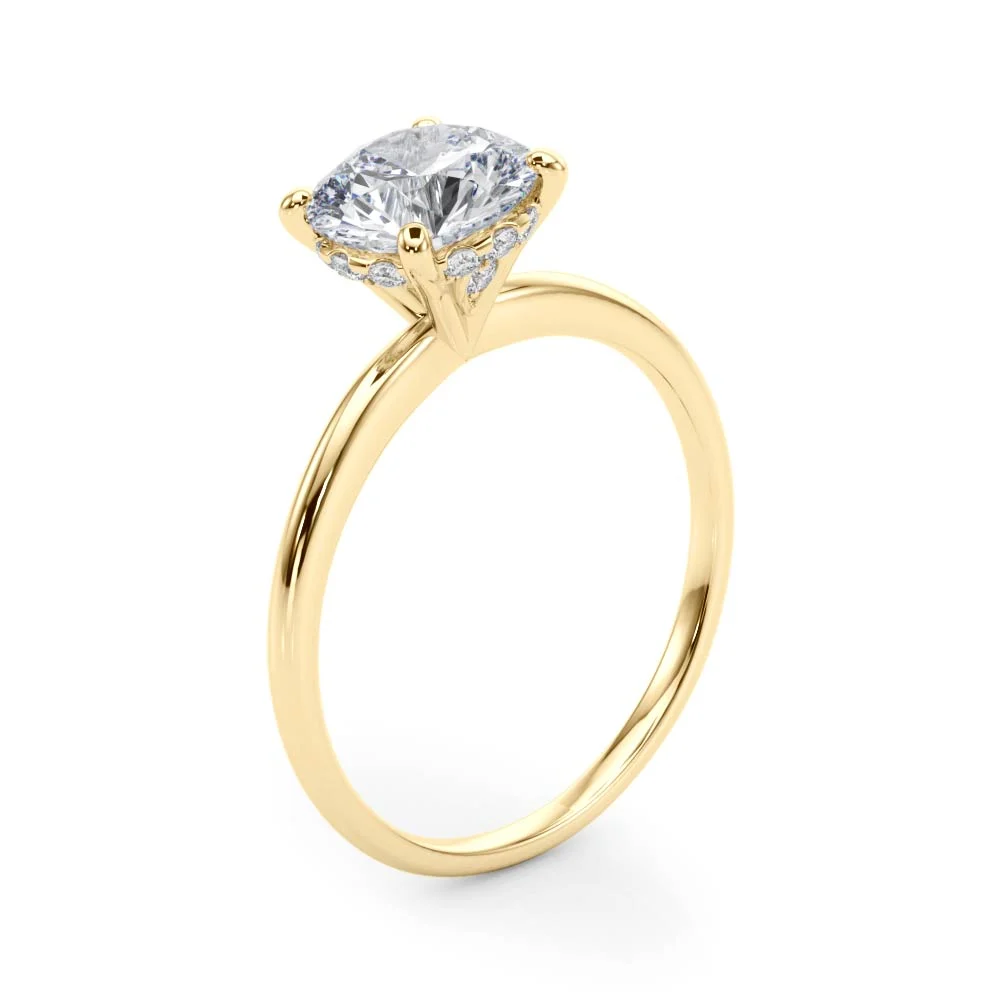 Round Solitaire Engagement Ring - Image 9