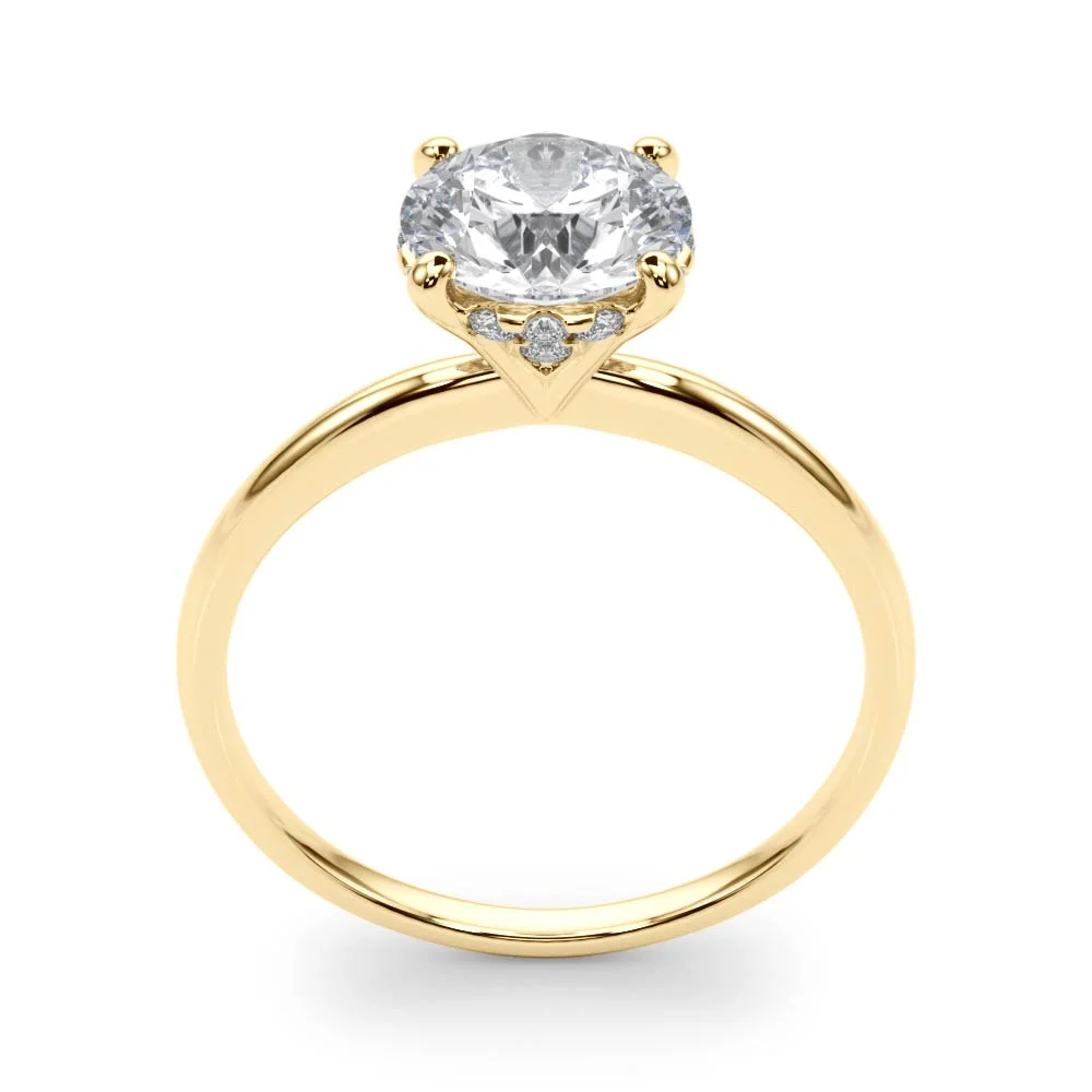Round Solitaire Engagement Ring - Image 10
