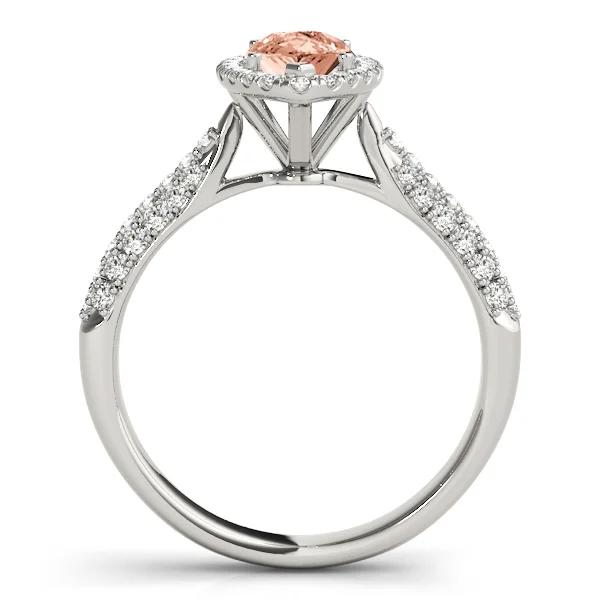 Multirow Pavé Halo Engagement Rings - Image 14