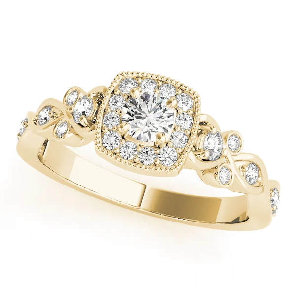 Vintage Style Halo Engagement Rings - Image 5