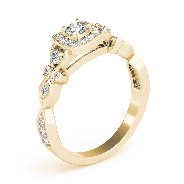 Vintage Style Halo Engagement Rings - Image 8