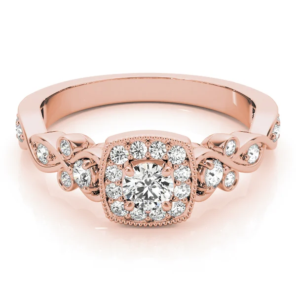 Vintage Style Halo Engagement Rings - Image 11