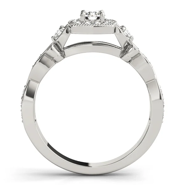 Vintage Style Halo Engagement Rings - Image 2