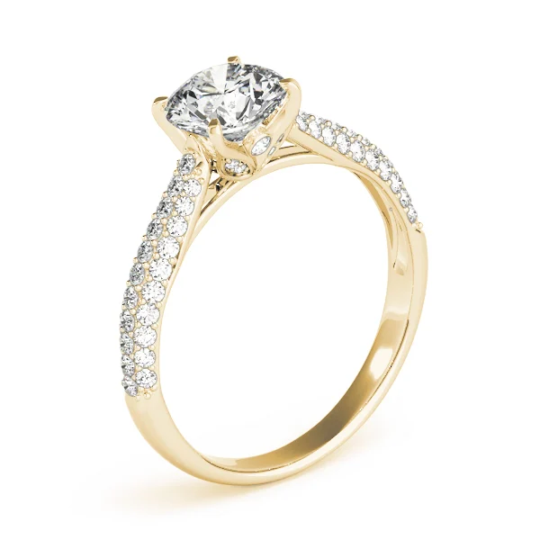 Round Pavé Engagement Ring - Image 8