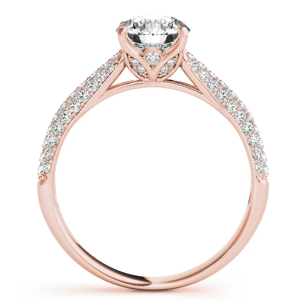 Round Pavé Engagement Ring - Image 10
