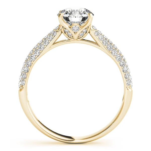 Round Pavé Engagement Ring - Image 6