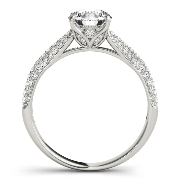 Round Pavé Engagement Ring - Image 2