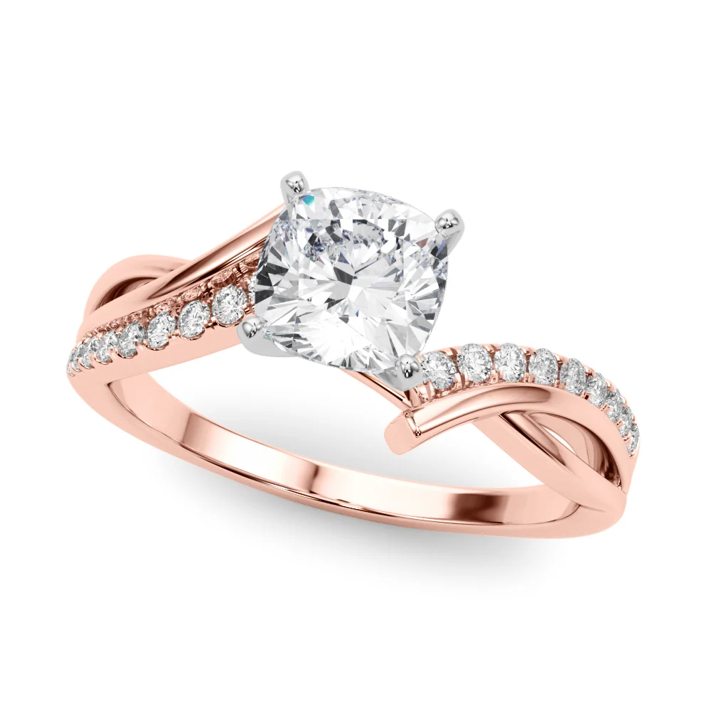 Bypass Single Row Engagement Ring - Image 56