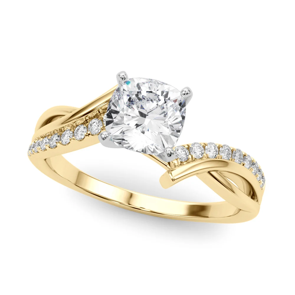 Bypass Single Row Engagement Ring - Image 51