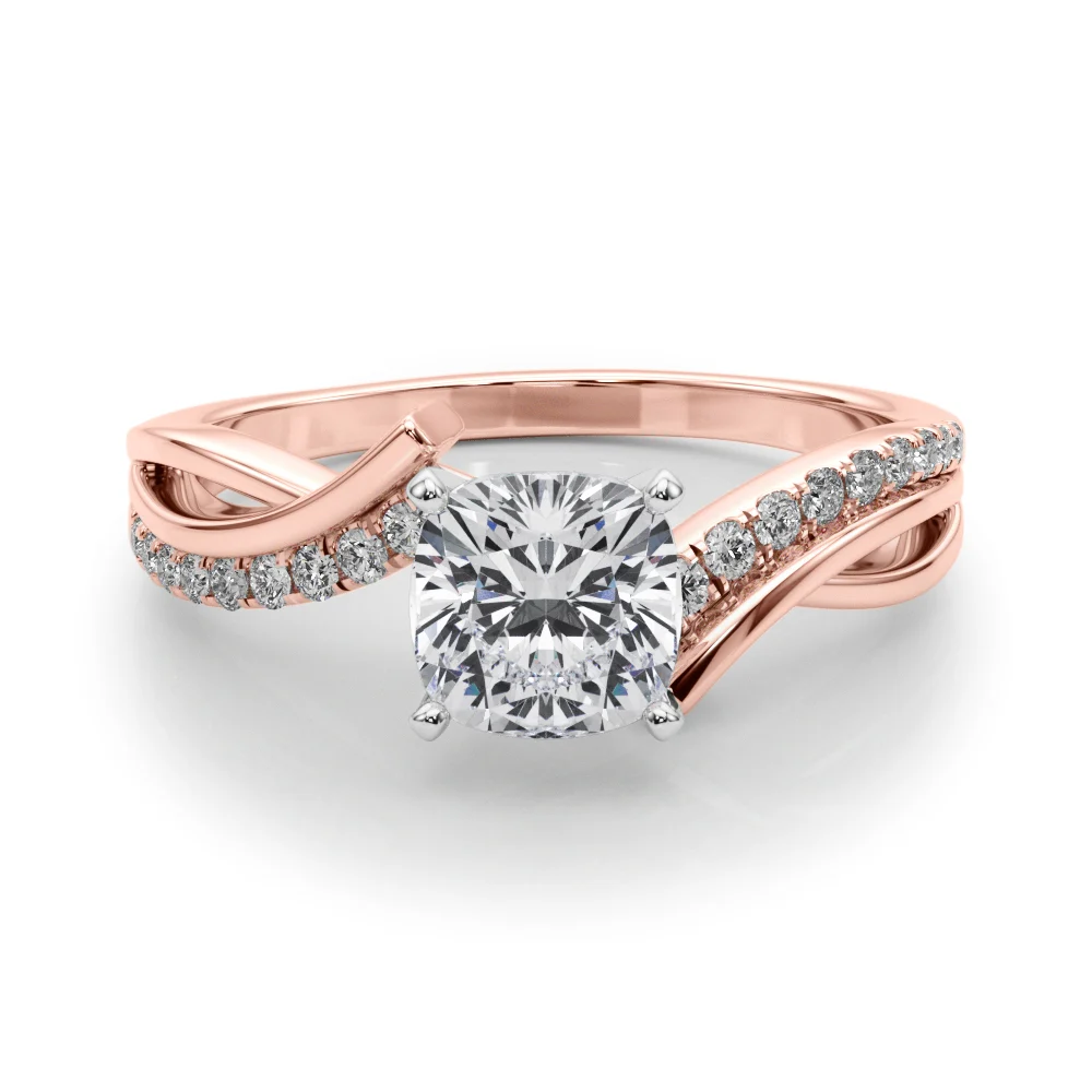 Bypass Single Row Engagement Ring - Image 58