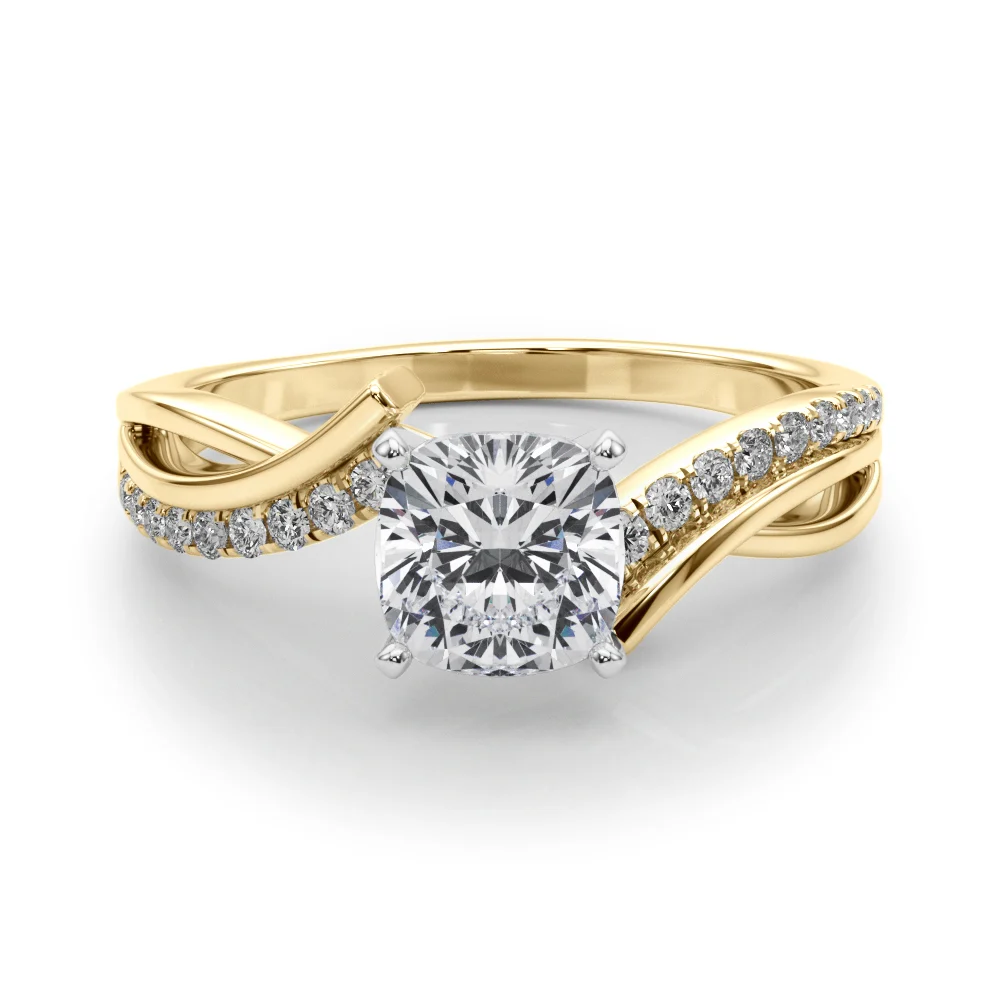 Bypass Single Row Engagement Ring - Image 53